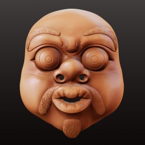 Topeng Bujuh Mask - Balinese Cultural STL File | Digital Download