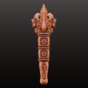 Gada Weapon of Lord Brahma - Balinese Hindu God STL File | Digital Download