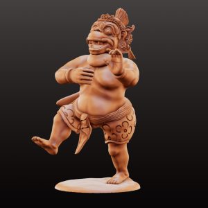 Delem - Balinese Wayang Kulit Punakawan STL File | Digital Download